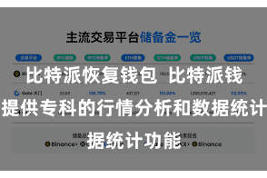 比特派恢复钱包 比特派钱包还提供专科的行情分析和数据统计功能