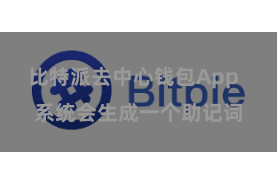 比特派去中心钱包App 系统会生成一个助记词