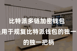 比特派多链加密钱包  这是用于规复比特派钱包的独一把柄