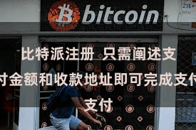 比特派注册  只需阐述支付金额和收款地址即可完成支付