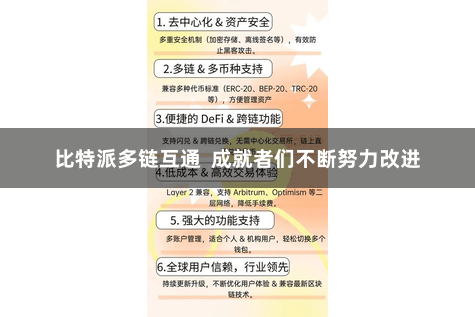 比特派多链互通  成就者们不断努力改进