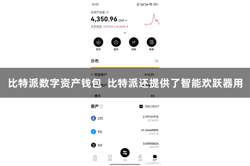 比特派数字资产钱包  比特派还提供了智能欢跃器用