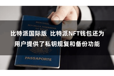 比特派国际版  比特派NFT钱包还为用户提供了私钥规复和备份功能